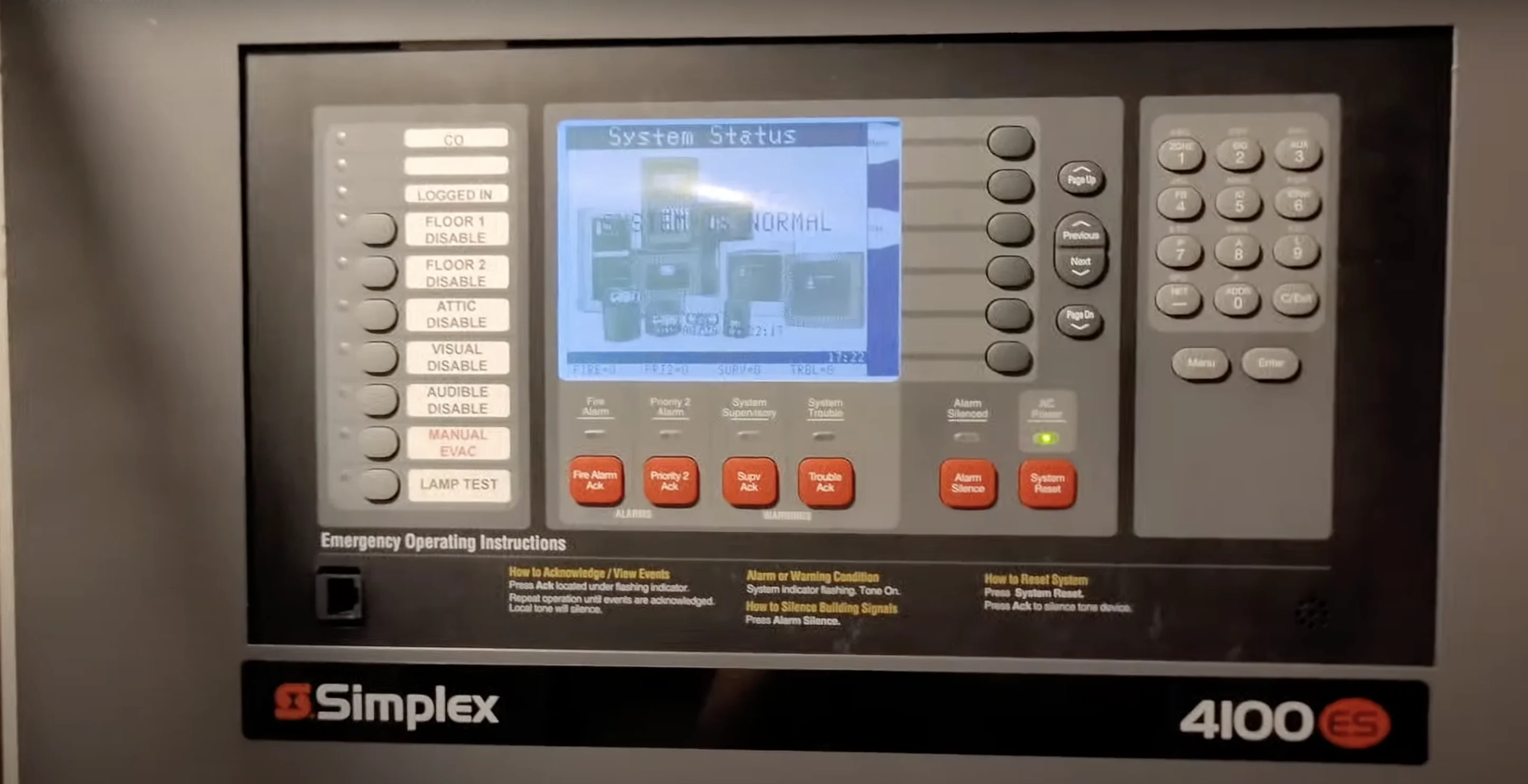 Simplex 4100ES Fire Detection